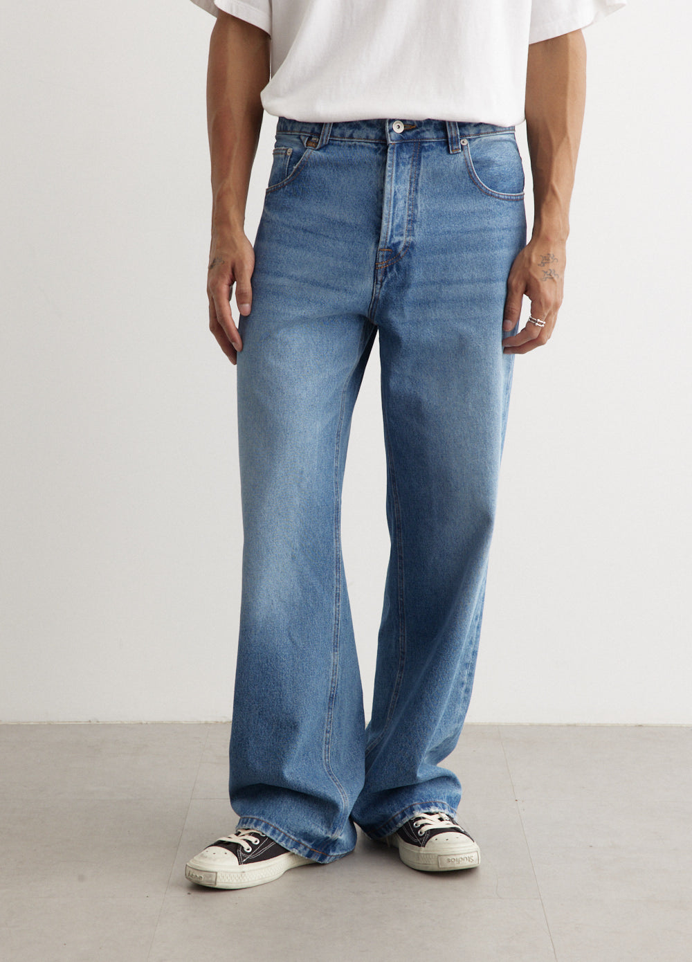 Le De-Nimes Large Jeans