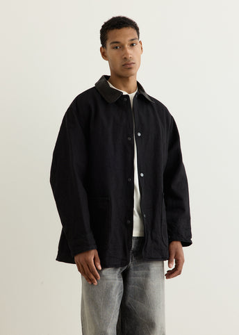 Denim Leather Work Jacket