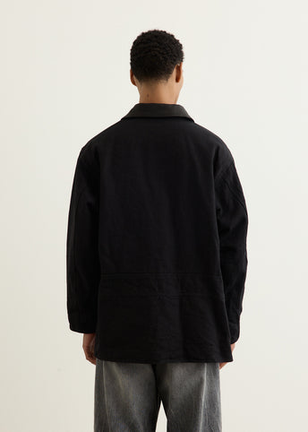 Denim Leather Work Jacket