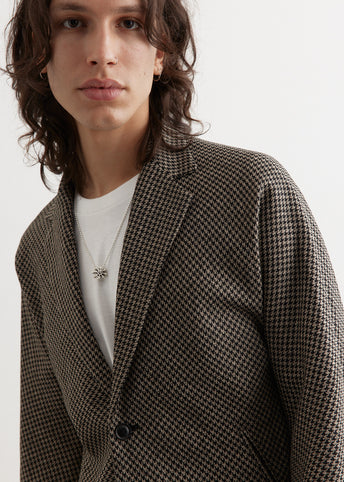 Poly Houndstooth Miles Jacket