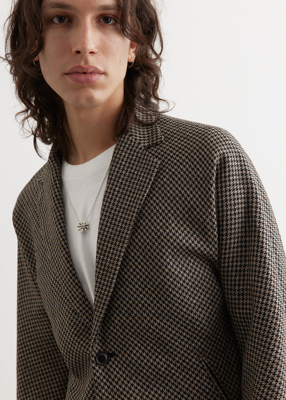 Poly Houndstooth Miles Jacket