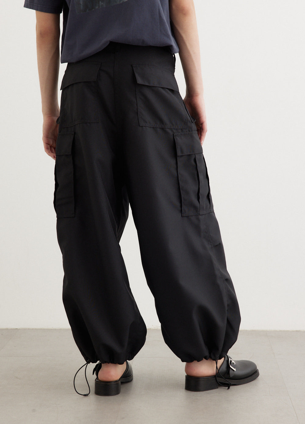 Polyester Matte Cloth Cargo Pants