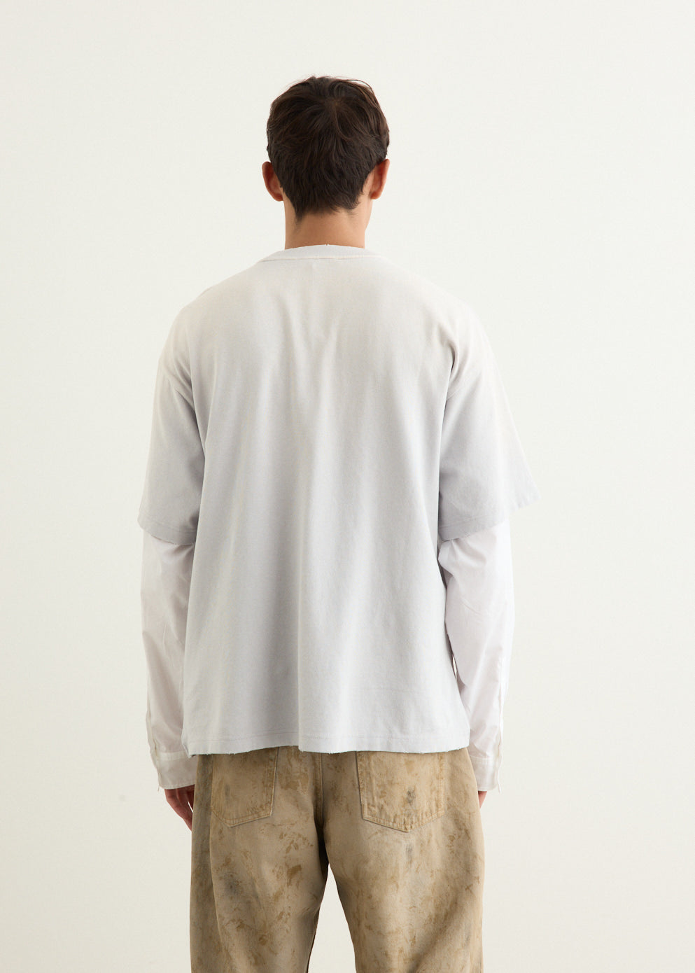 Edra Double Pop Tinsel Layered Logo T-Shirt