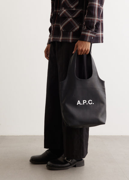 トートバッグ A.P.C. Ninon Shopper Bag - Synthetic - Black Ninon Tote Bag