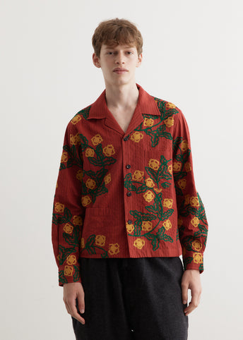 Marigold Wreath Long Sleeve Shirt