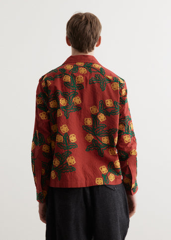 Marigold Wreath Long Sleeve Shirt