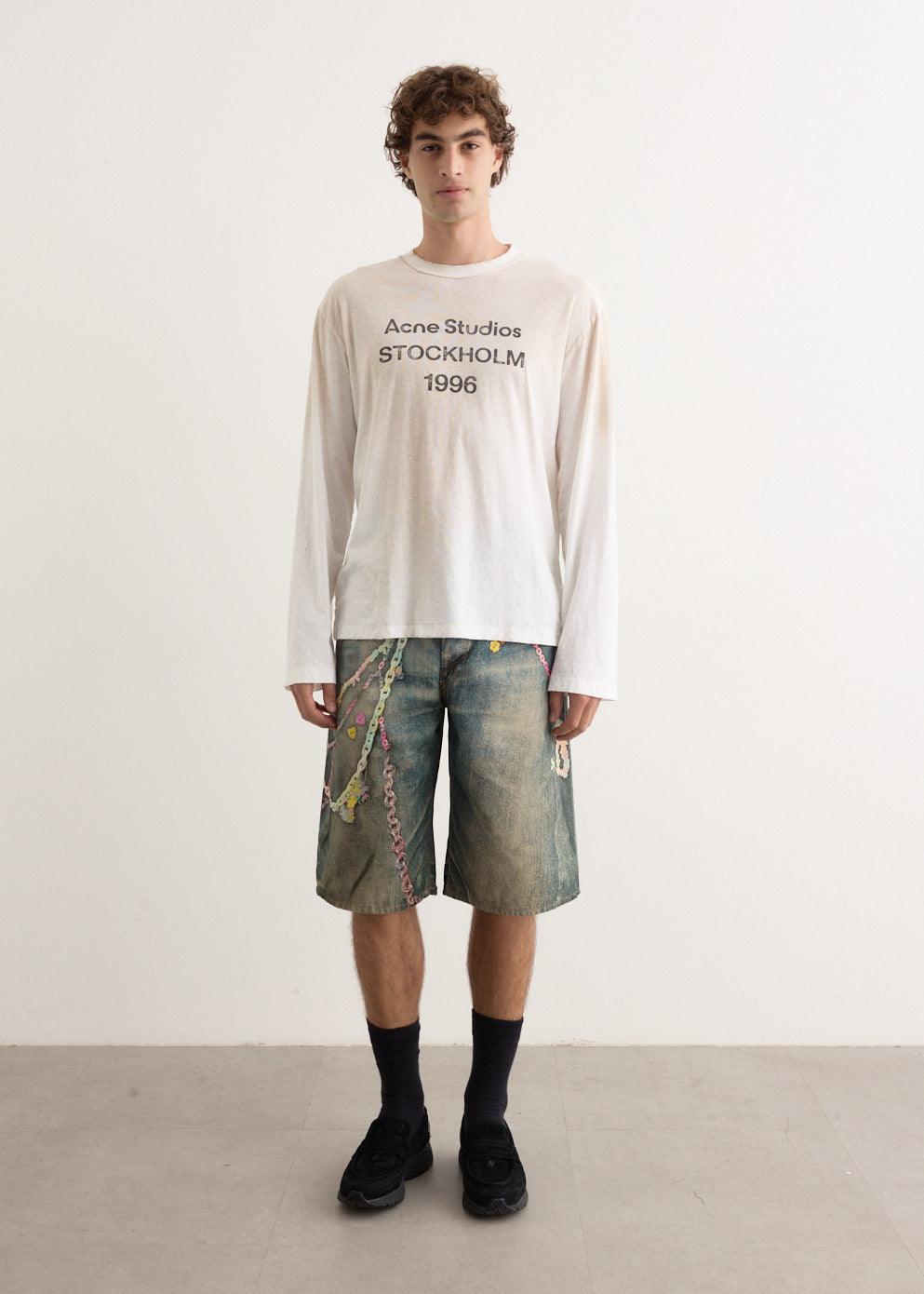 Acne Studios - Edden Long Sleeve T-Shirt - Tshirt logo,All Products : American Fashion Style Bags On Sale Acne Studios - Edden Long Sleeve T-Shirt - Tshirt logo,All Products : American Fashion Style Bags On Sale