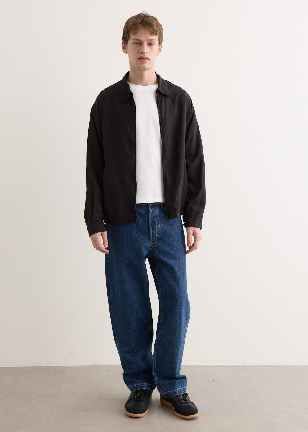 Silk Garment Dyed Blouson