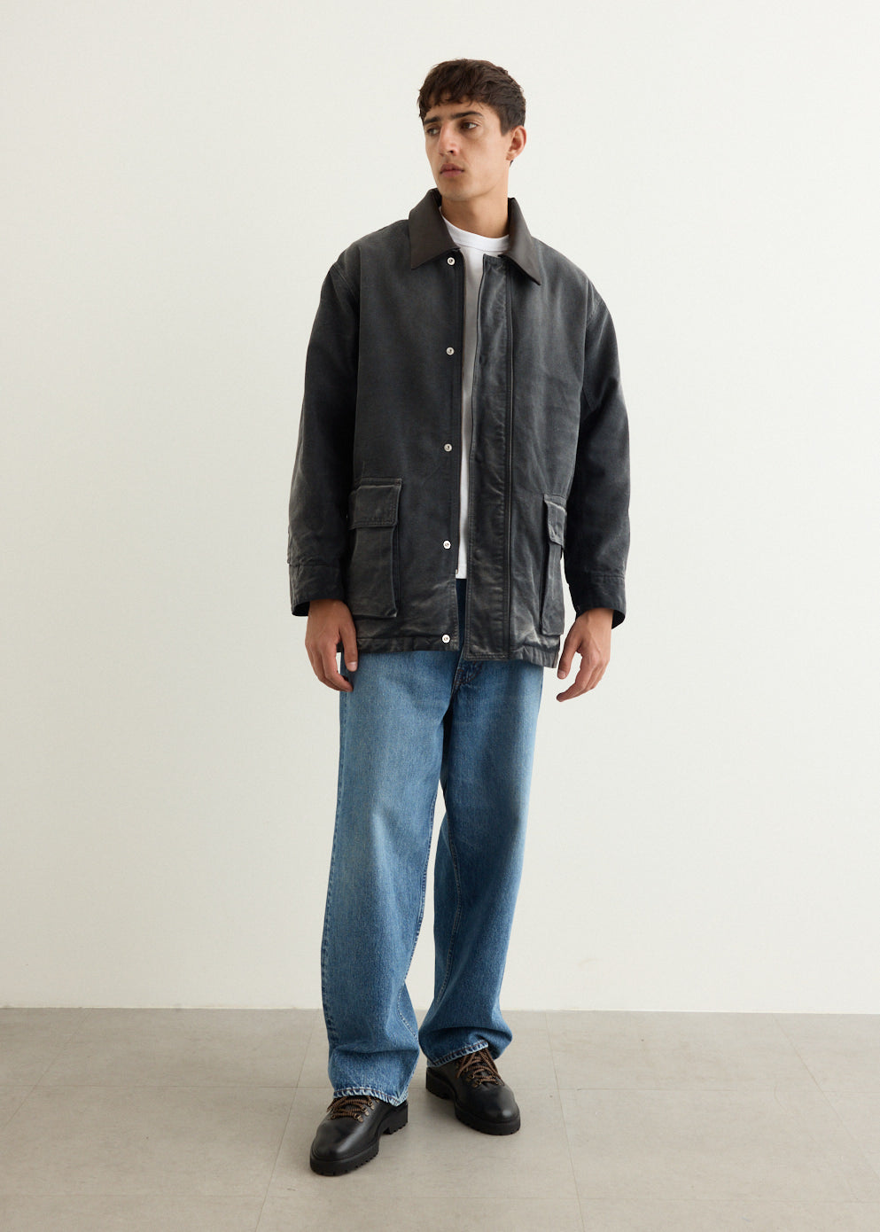 Product Dyed Organic Cotton Duck Blouson