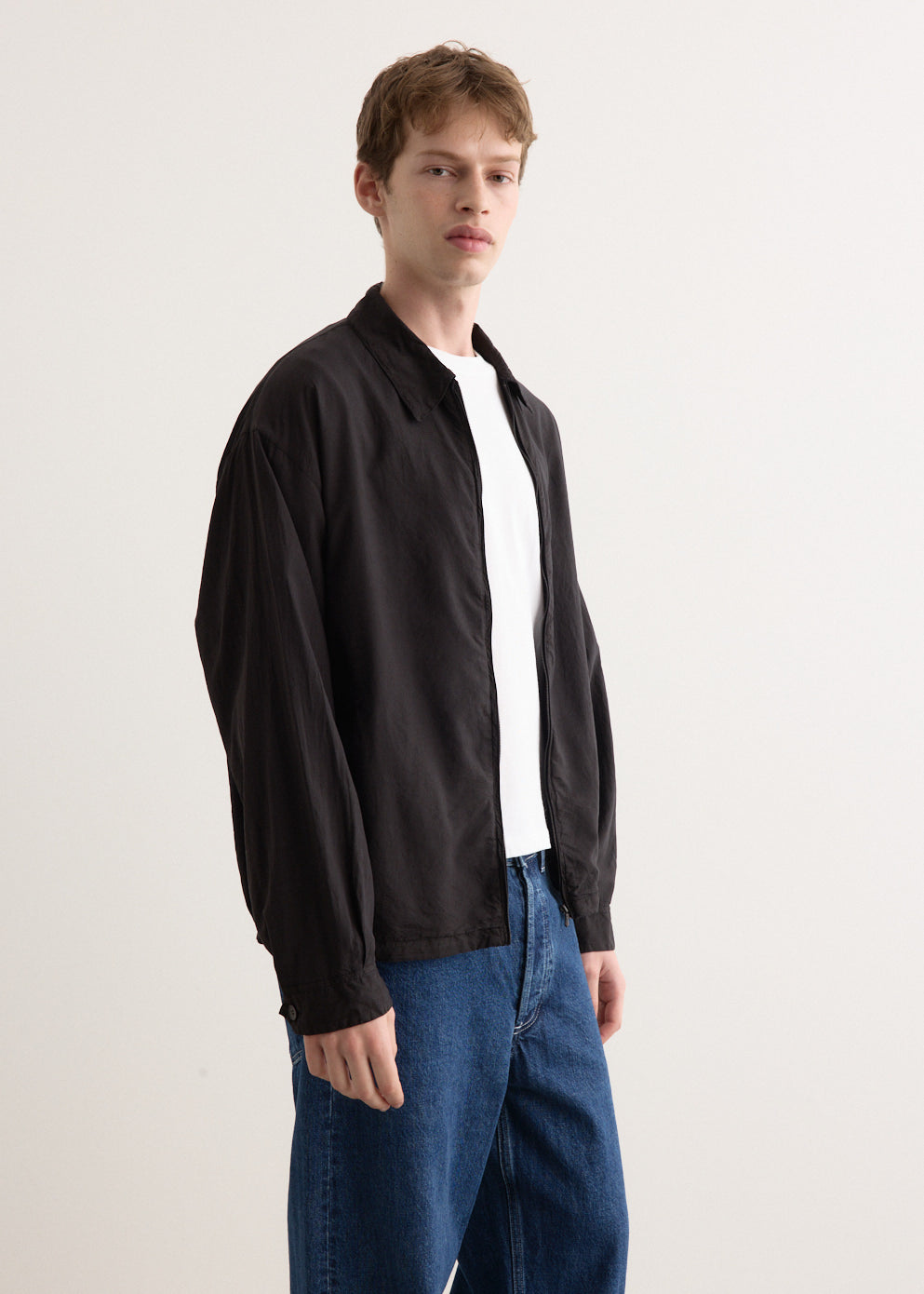 Silk Garment Dyed Blouson