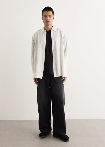 View Stripe Silk Boxy Shirt