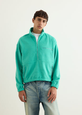 た*様 AURALEE PURE SILK FLEECE HALF ZIP P/ Pure Silk Comfort Fleece Half Zip Pullover