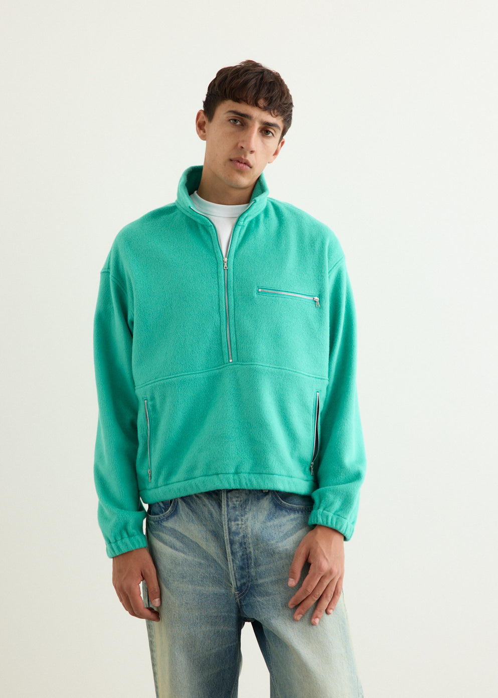 Pure Silk Comfort Fleece Half Zip Pullover