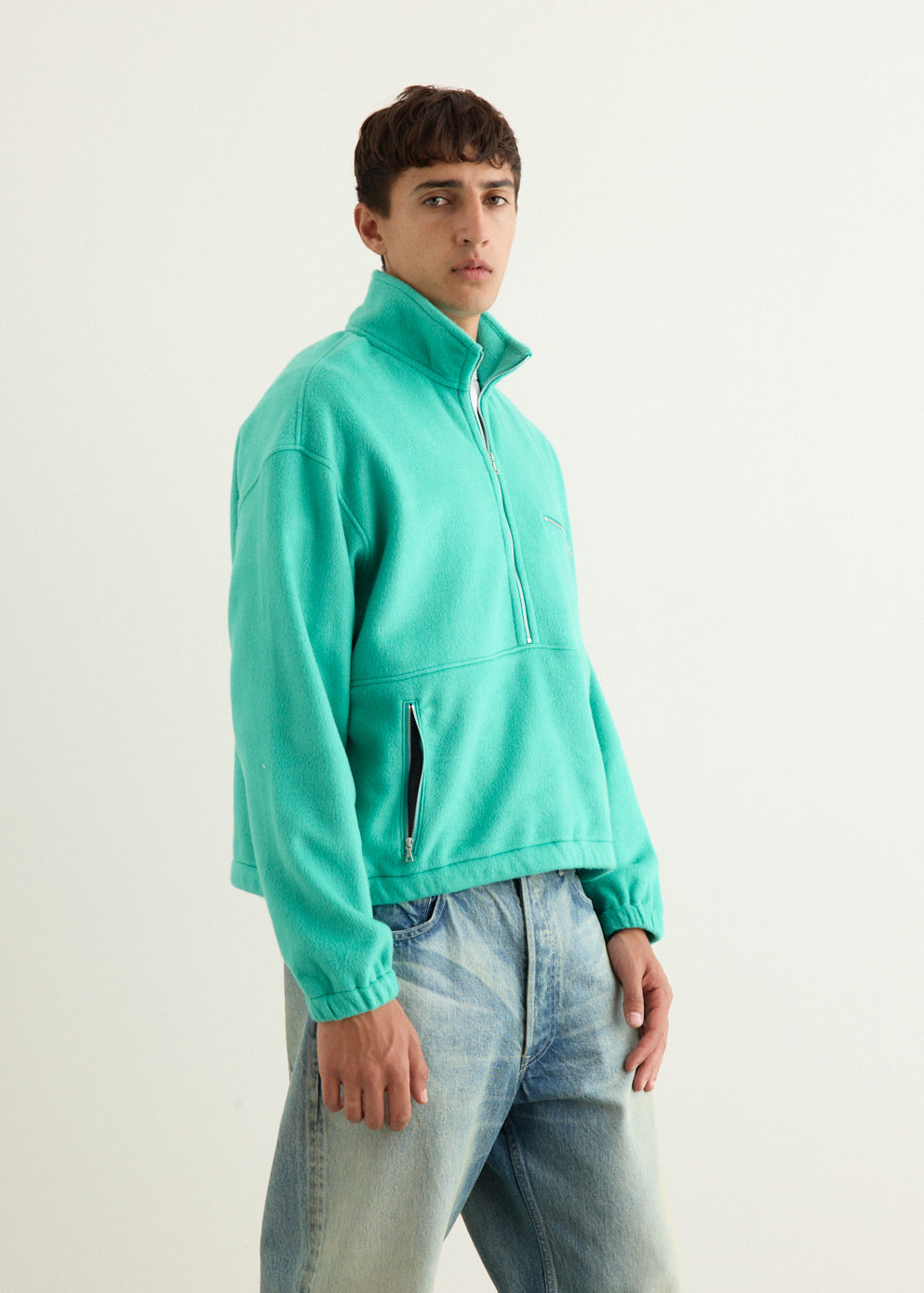 Pure Silk Comfort Fleece Half Zip Pullover