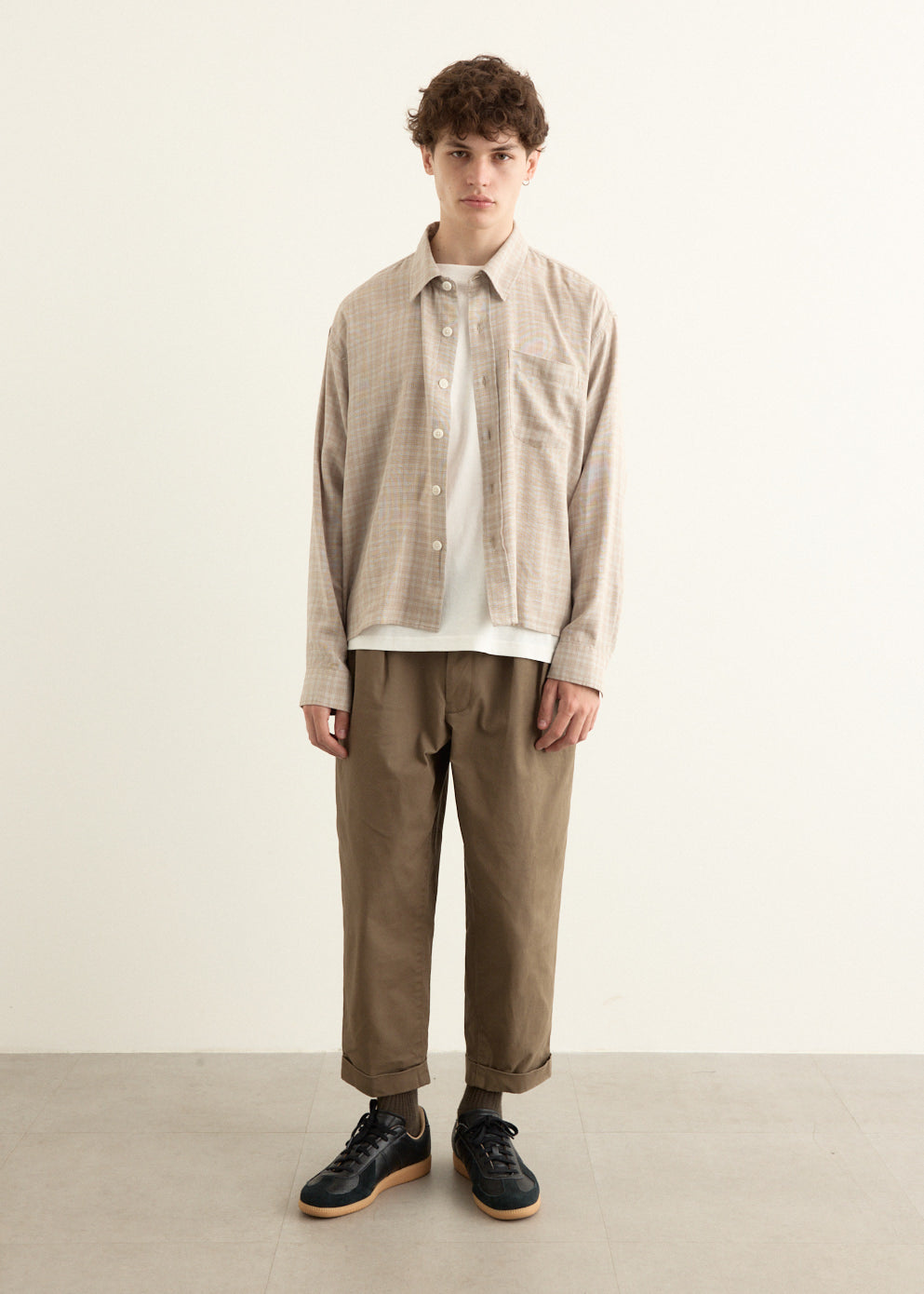 2 Pleats Twill Pants