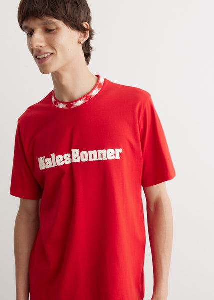 【関税込み】Wales Bonner レッド Dub Tシャツ Wales Bonnerのレッド Dub Tシャツがセール中