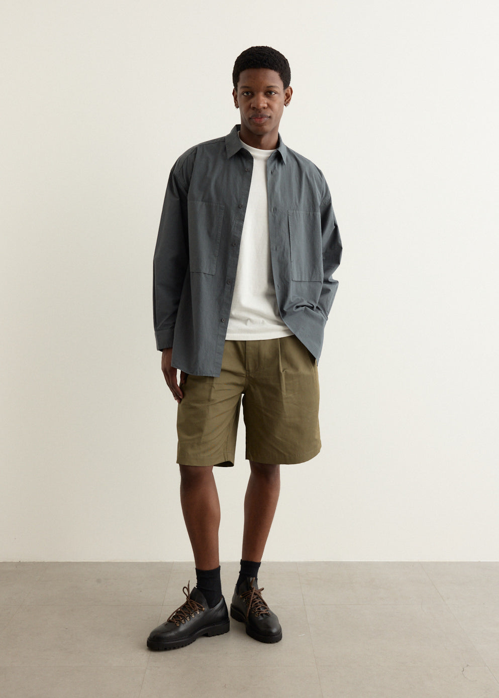 Incu Exclusive Double Pleat Belted Shorts