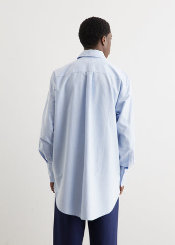 Enamel Button Oversized Shirt