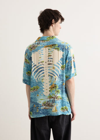 Rayon KAMEKAMEHA BONE Aloha Shirt