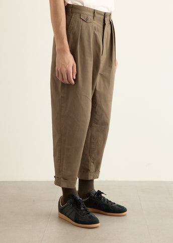 2 Pleats Twill Pants
