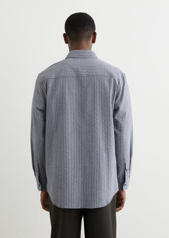 【BAON】24FW★ [BAONHAUS] Orua Stripe Boxy Long Sleeve Tee Boxy long sleeve t-shirt w | Long sleeve t-shirt | Grey