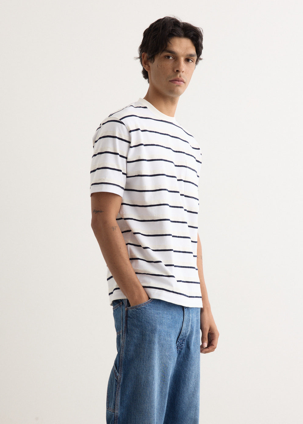 Stripe Pocket T-Shirt