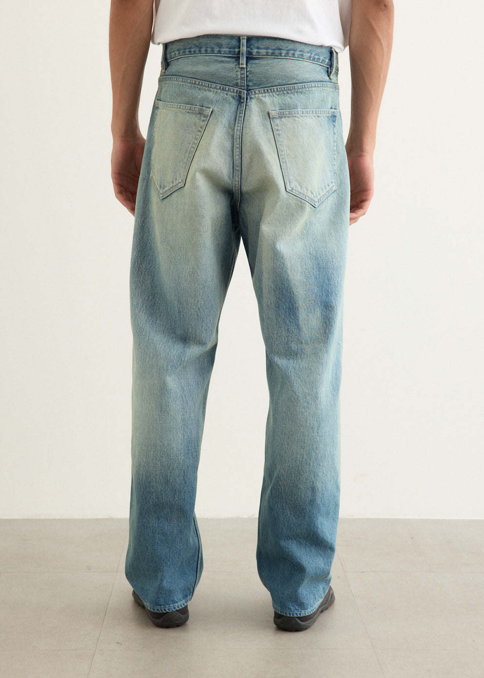 【ケイ様】SELVEDGE FADED HVY DENIM WIDE PANTS Selvedge Faded Heavy Denim Wide Pants