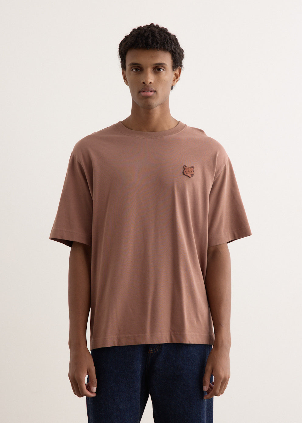 Bold Fox Head Patch Oversized T-Shirt