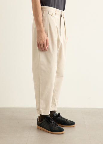 2 Pleats Twill Pants