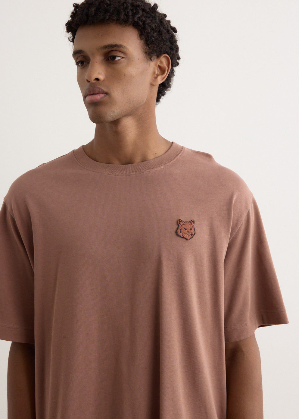 Bold Fox Head Patch Oversized T-Shirt