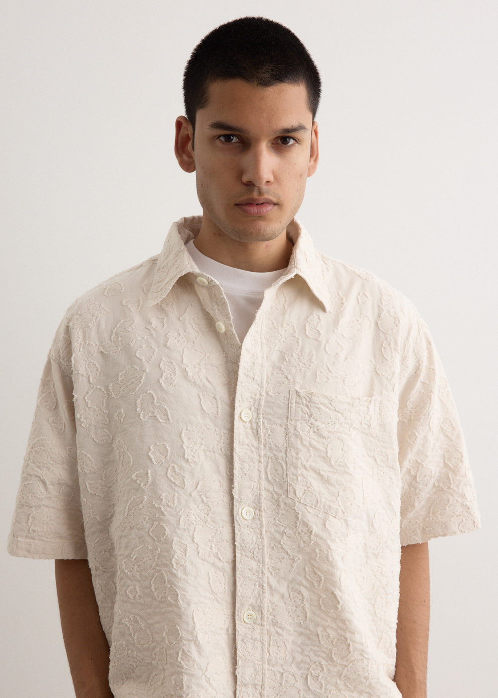 Ole Oversized Fil Coupe Short Sleeve Shirt