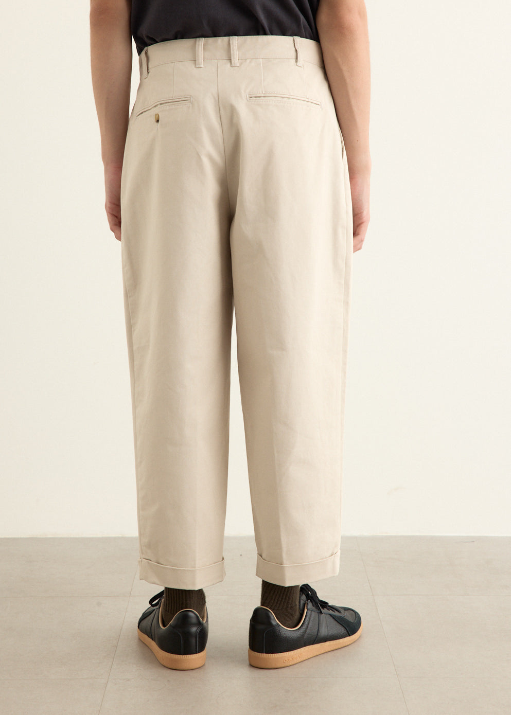 2 Pleats Twill Pants