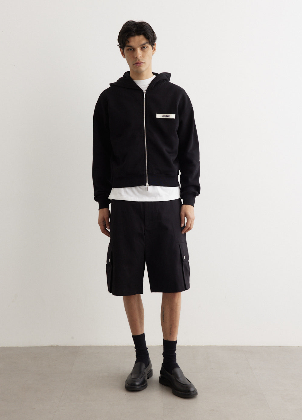 Jacquemus - Le Hoodie Zip Gros Grain - Sweater,Specials : American Fashion Style Bags On Sale Jacquemus - Le Hoodie Zip Gros Grain - Sweater,Specials : American Fashion Style Bags On Sale
