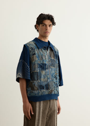 BORO x IDG SWT Half ZIP Vest