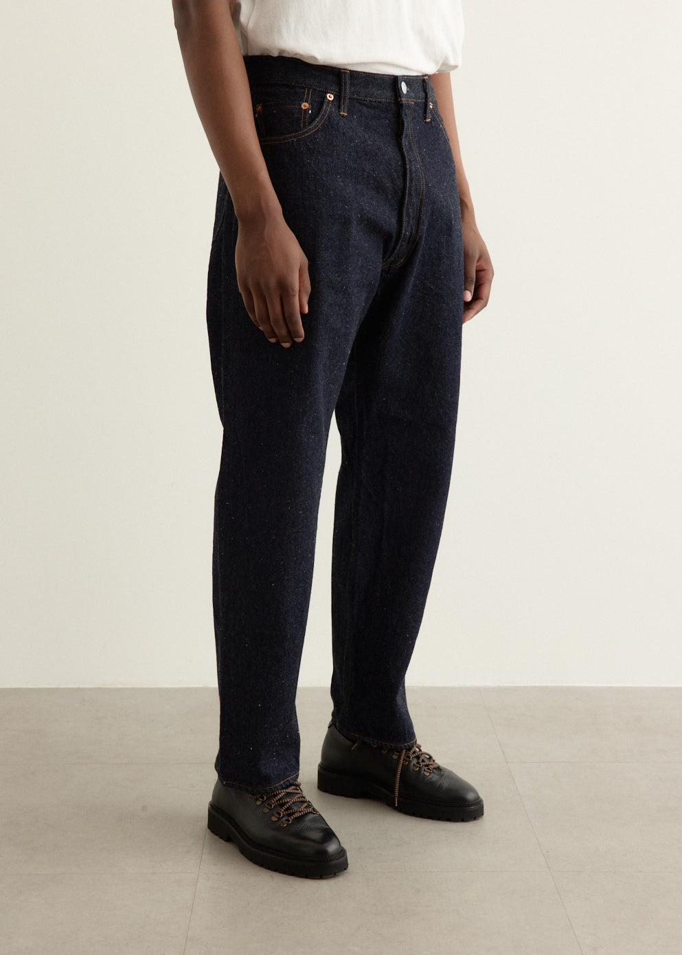 5P Zipper Front Denim Pants