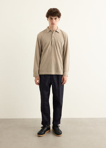 2 Pleats Tapered Denim Pants