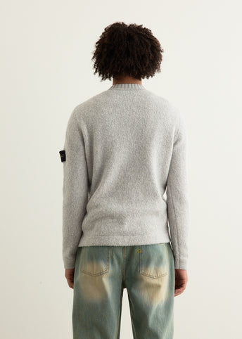 Fancy Yarn With Contrast Stitch Sweater