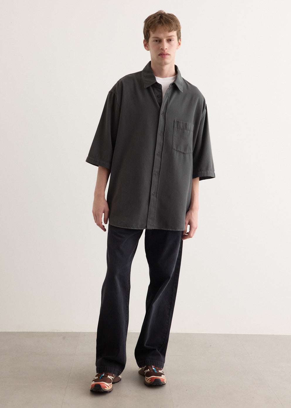 Short Sleeve Denim Shirt