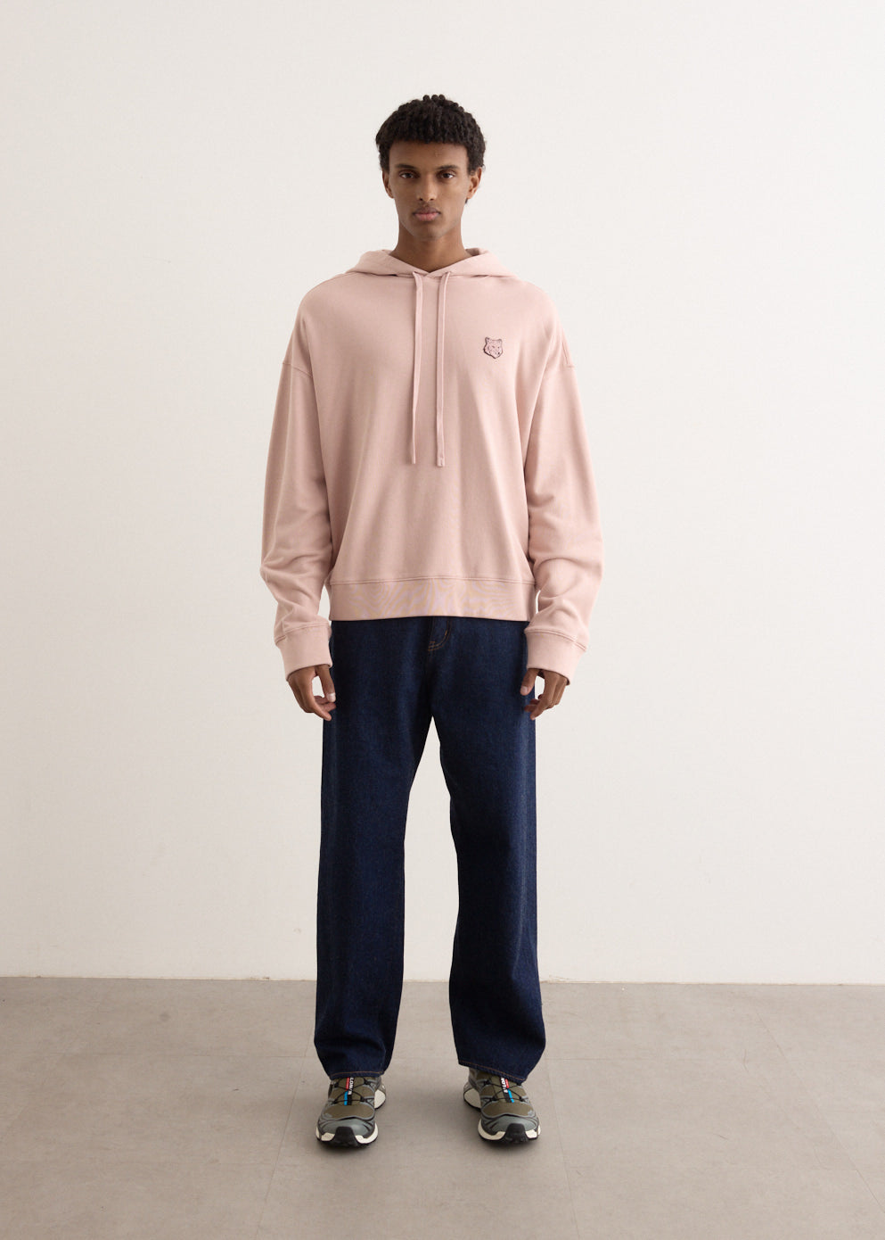Bold Fox Head Patch Oversized Hoodie