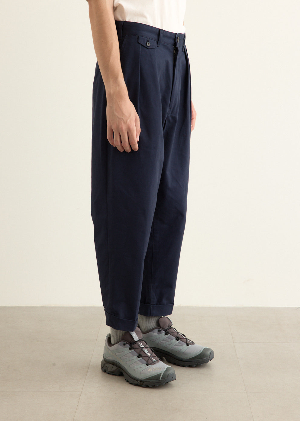 2 Pleats Twill Pants