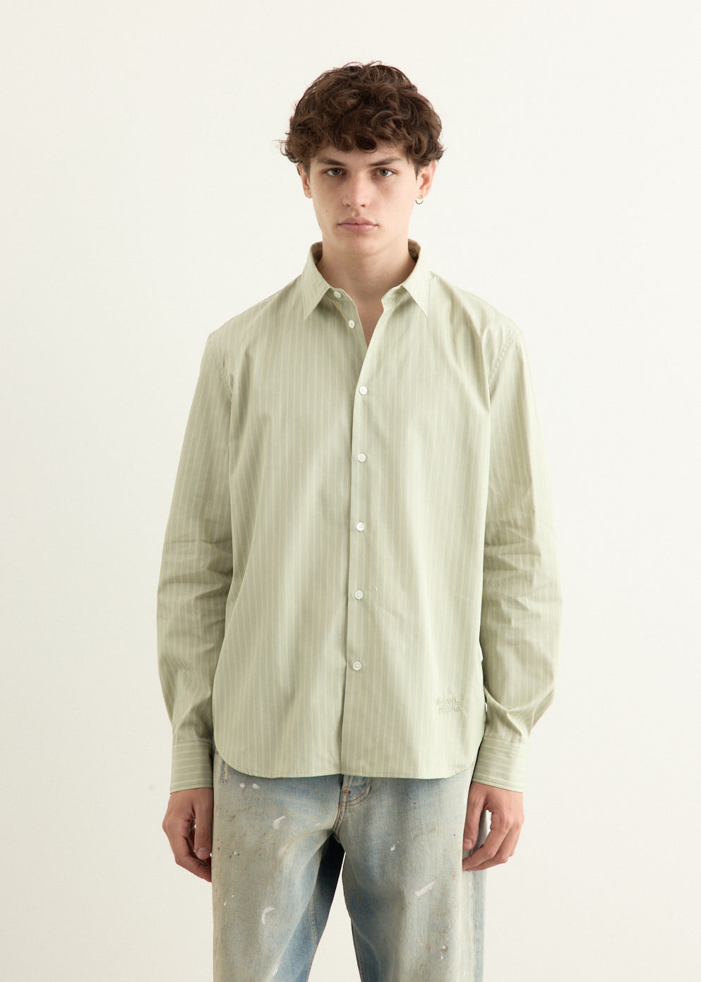 Maison Kitsune Handwriting Relaxed Shirt