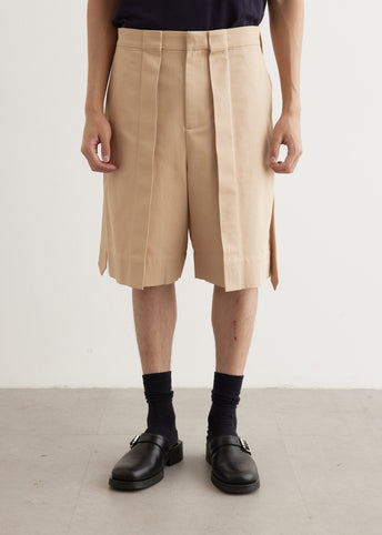 Folded Front Pleat Shorts