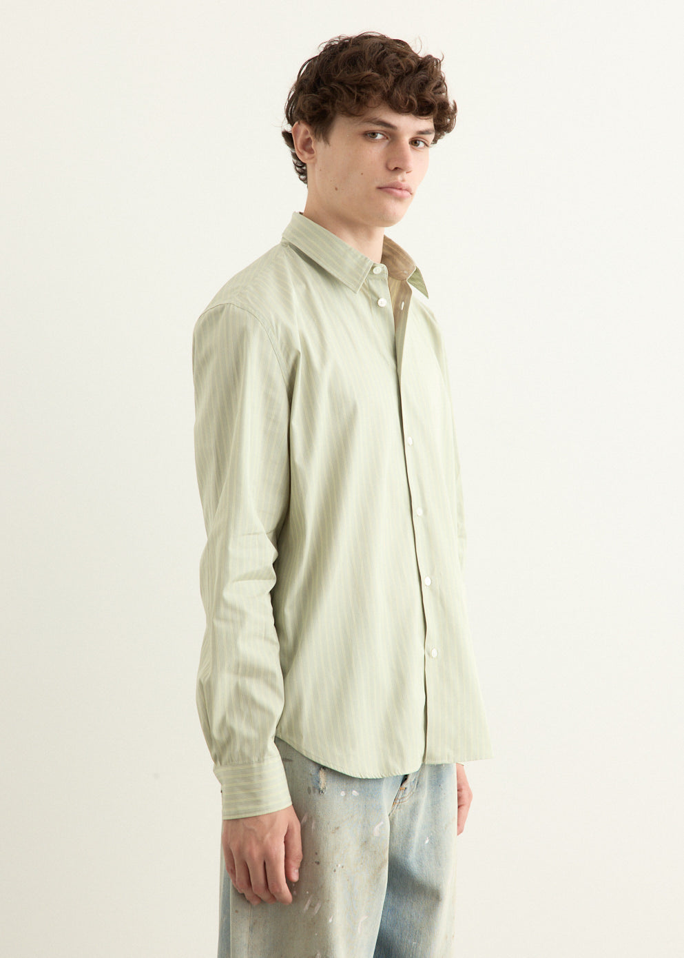 Maison Kitsune Handwriting Relaxed Shirt