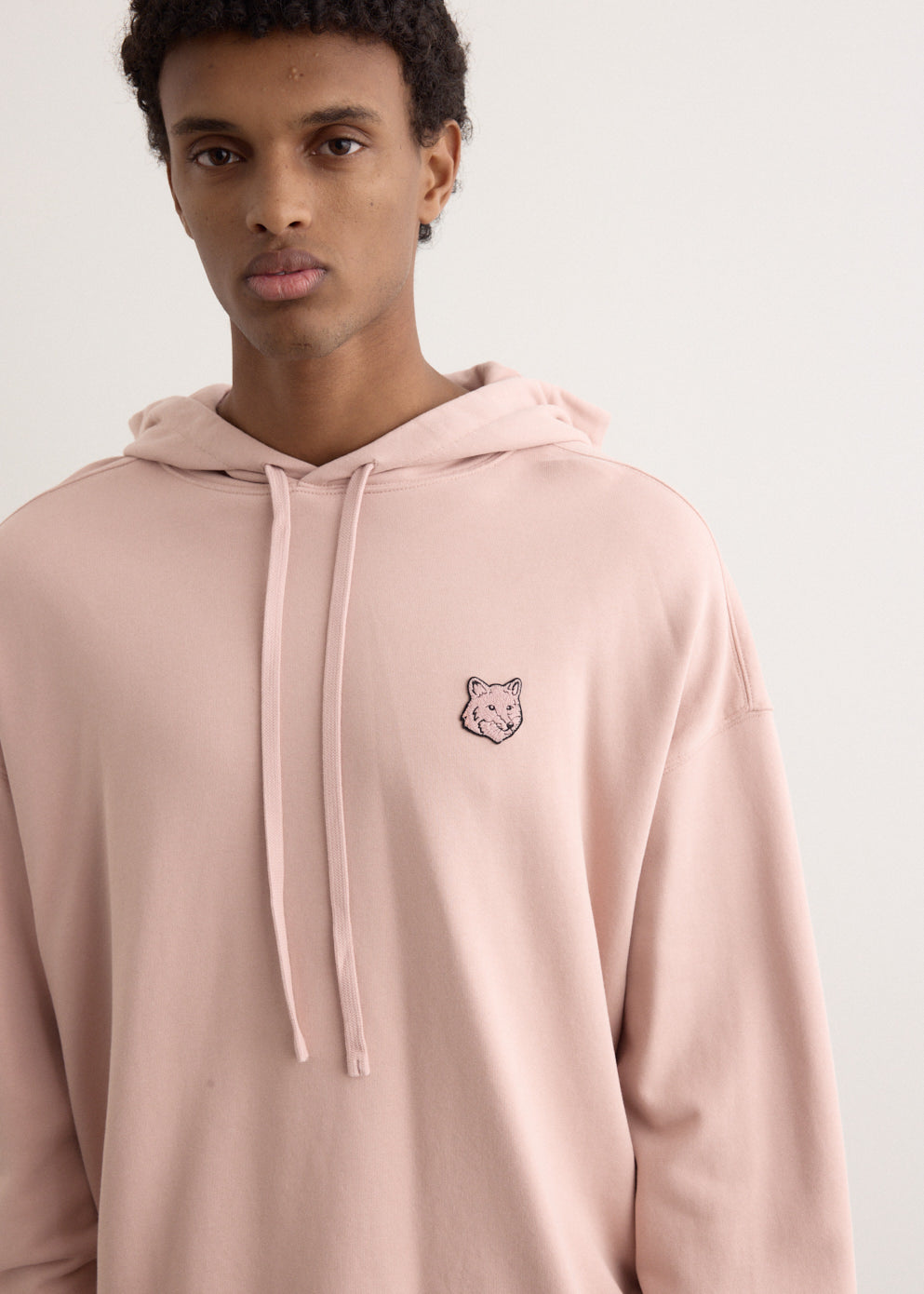 Bold Fox Head Patch Oversized Hoodie