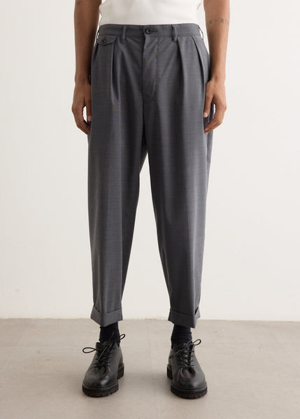 BEAMS PLUS 2 Pleats WoolTropical ダークネイビー mens-incu-388_66db3030-21c1-