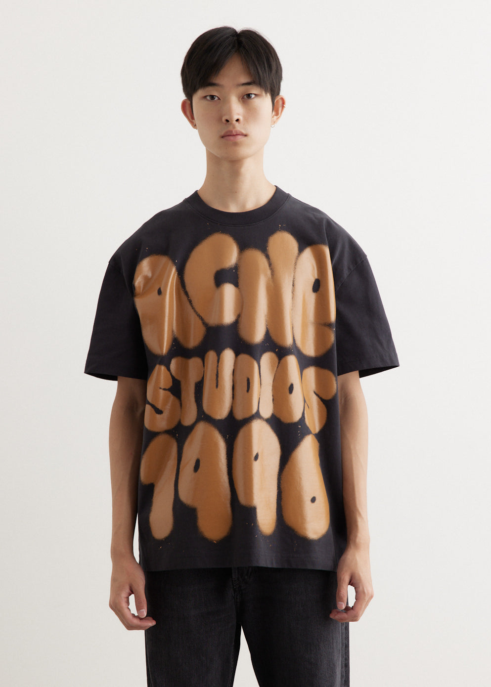 Acne Studios - Eresa U Spray Logo T-Shirt - Tshirt logo,All Products : American Fashion Style Bags On Sale