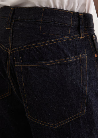 5P Zipper Front Denim Pants