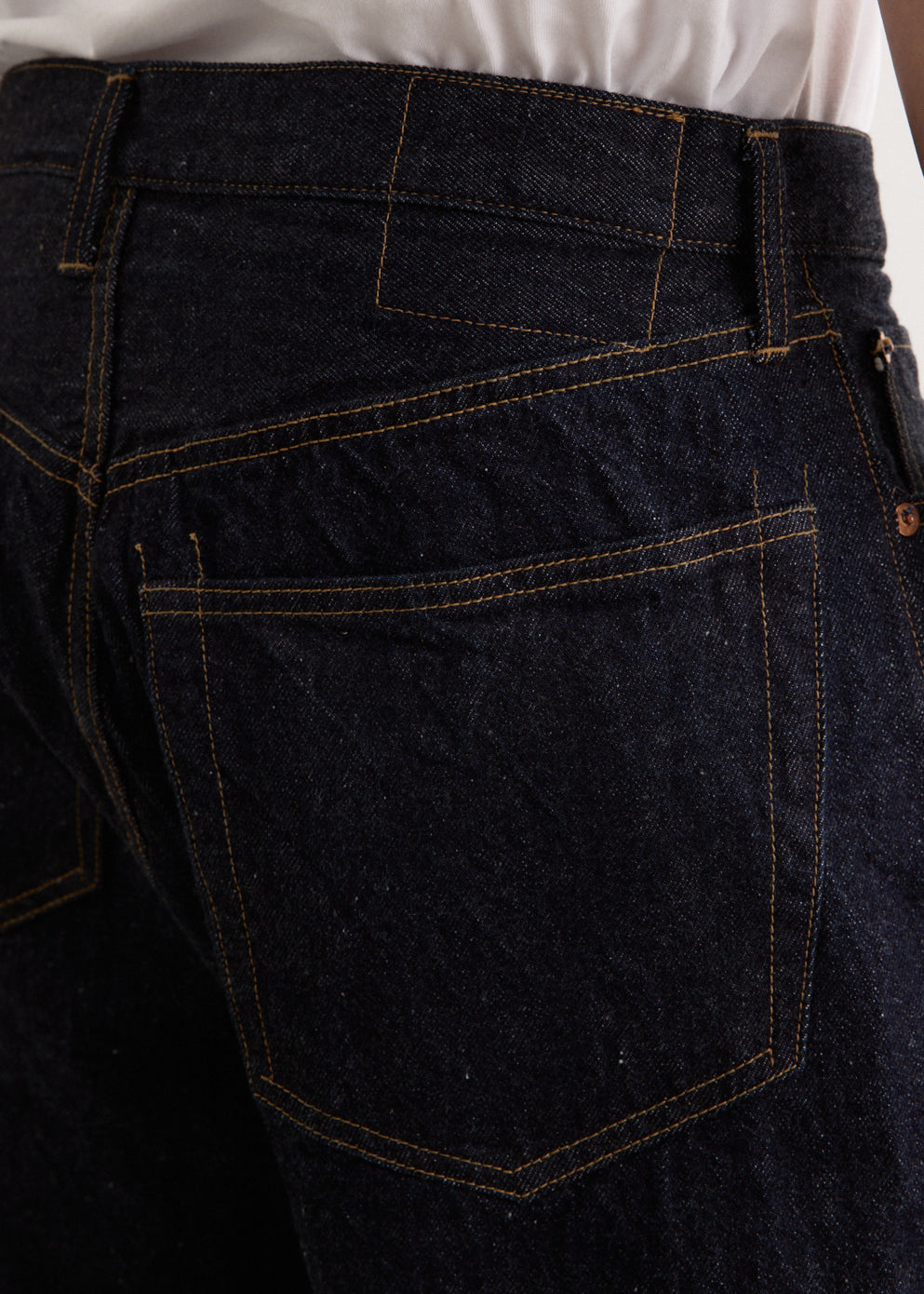 5P Zipper Front Denim Pants