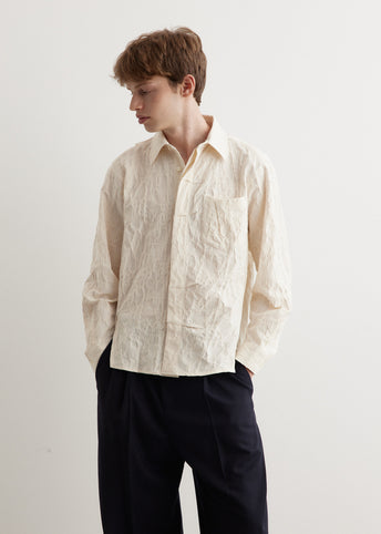 Oversized Tuck Placket Shirt