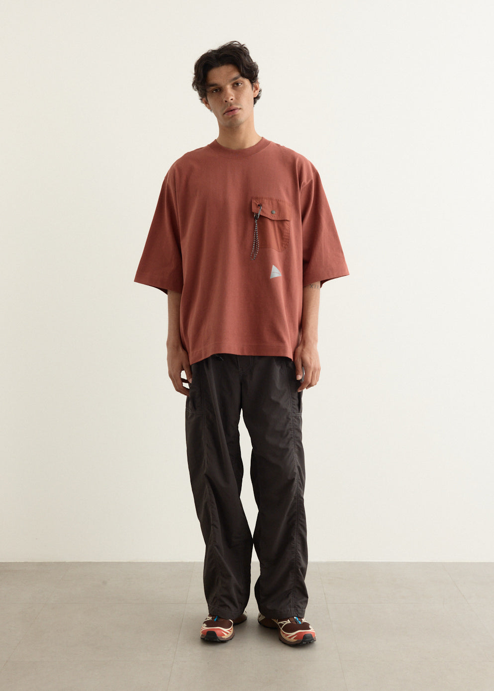 Crinkled Nylon Pants